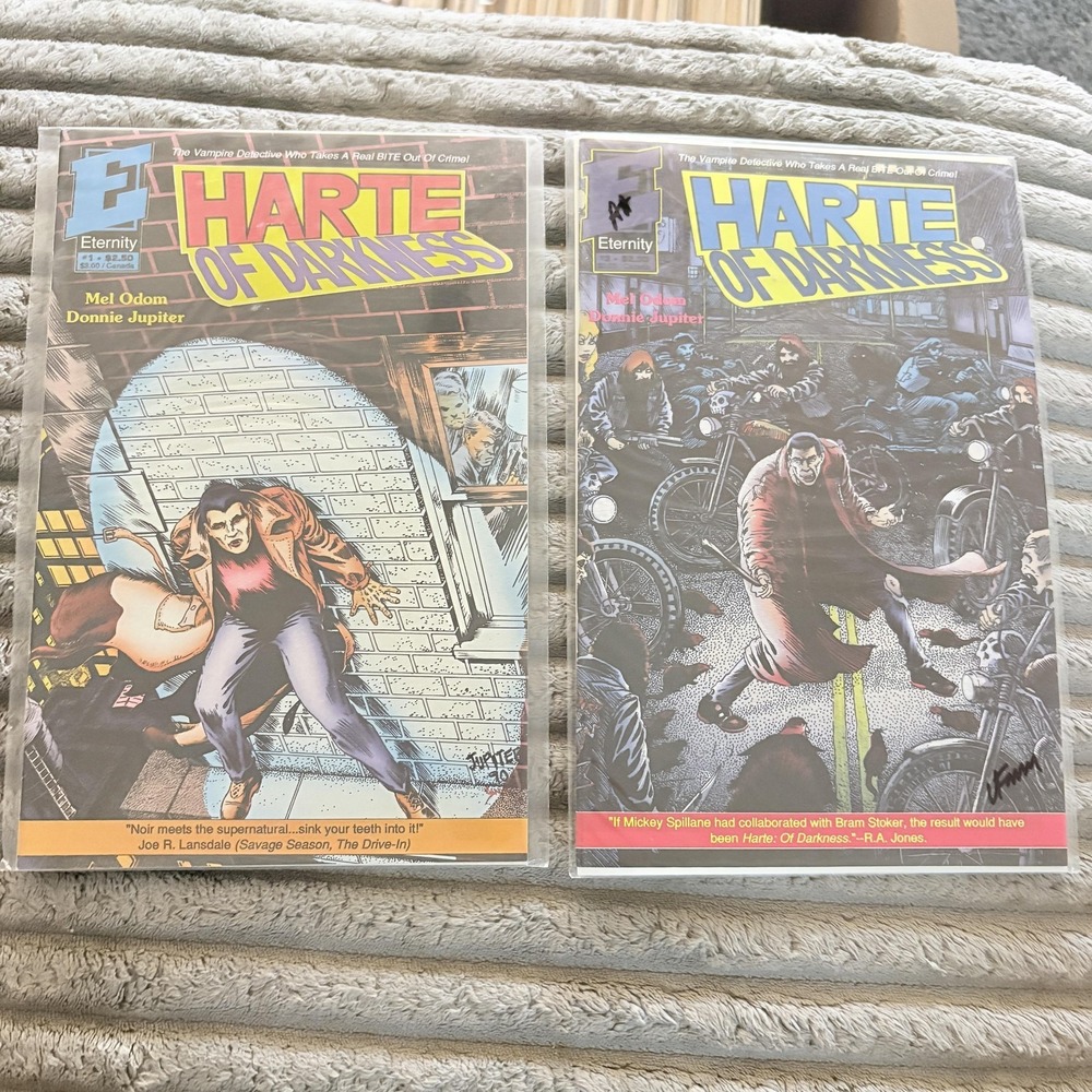 Harte Of Darkness Eternity Comics Lot 2‎ Vampire Detective Horror Set Modern Age